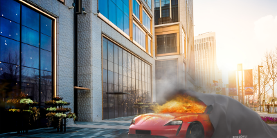 Herobilde car fire blanket